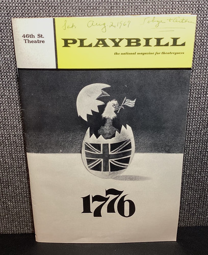 1776 playbill aug 21 - playbill, 1969